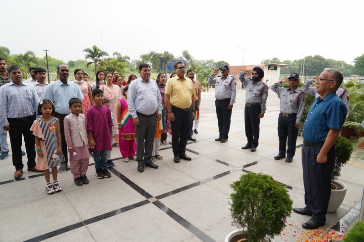 Celebration of 77th Independence Day at Labour Bureau