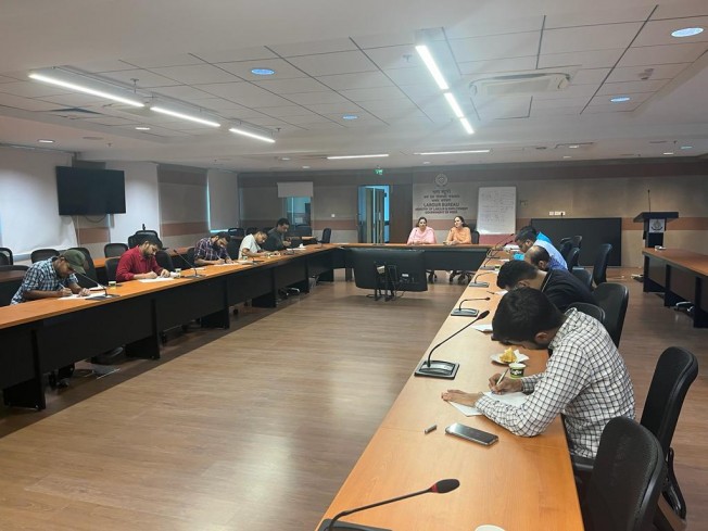 Essay competition was organized yesterday on 19th September during Hindi Pakhwadha.