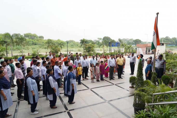 Celebration of 77th Independence Day at Labour Bureau