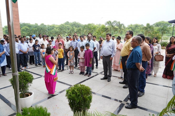 Celebration of 77th Independence Day at Labour Bureau