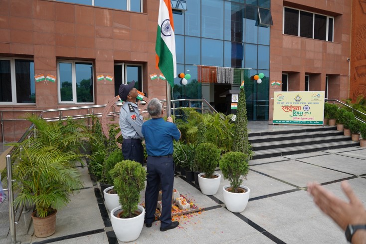 Celebration of 77th Independence Day at Labour Bureau